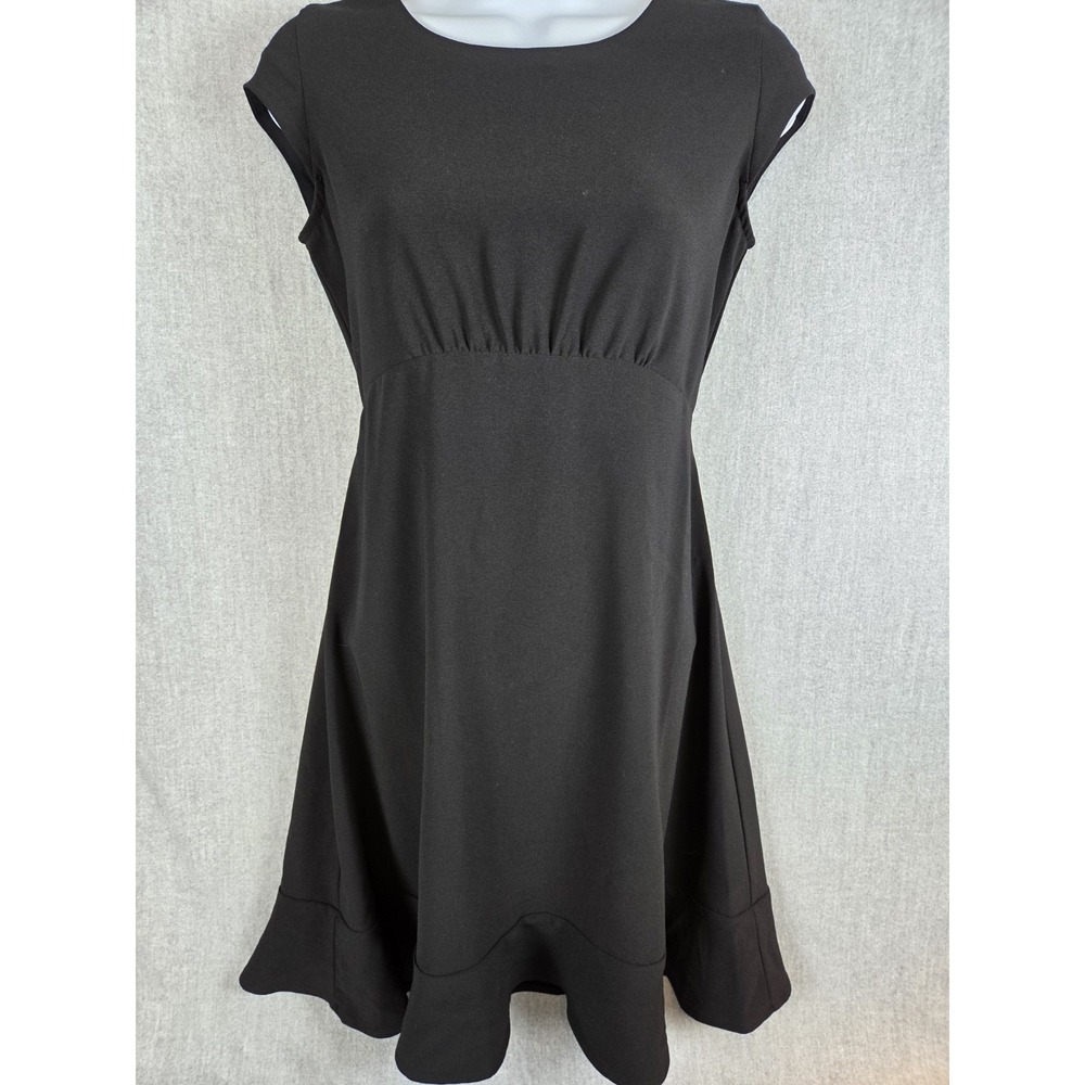 Banana Republic Black Babydoll Size 0 Petite Dress A Line Ruched Party Cocktail
